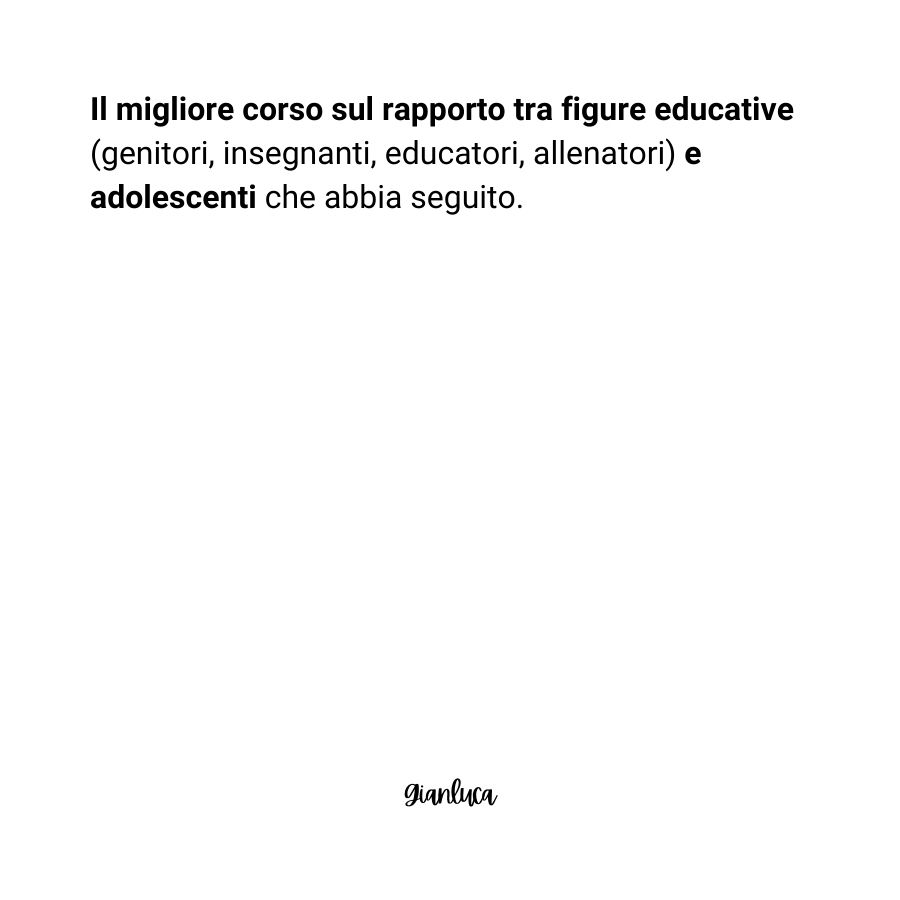 Leggi i feedback di chi ha già partecipato al percorso!